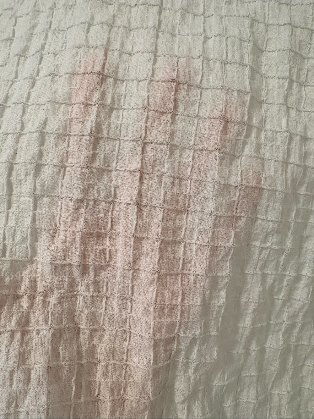 Eileen Fisher Organic Cotton Textured Boxy Tee | White Cap Sleeve Top | Size M - Picture 10 of 10